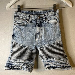 Steve’s Jeans Boys Light wash Moto Shorts (7)